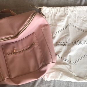 Fawn Design Large Diaper Bag, FLAWS. Pink